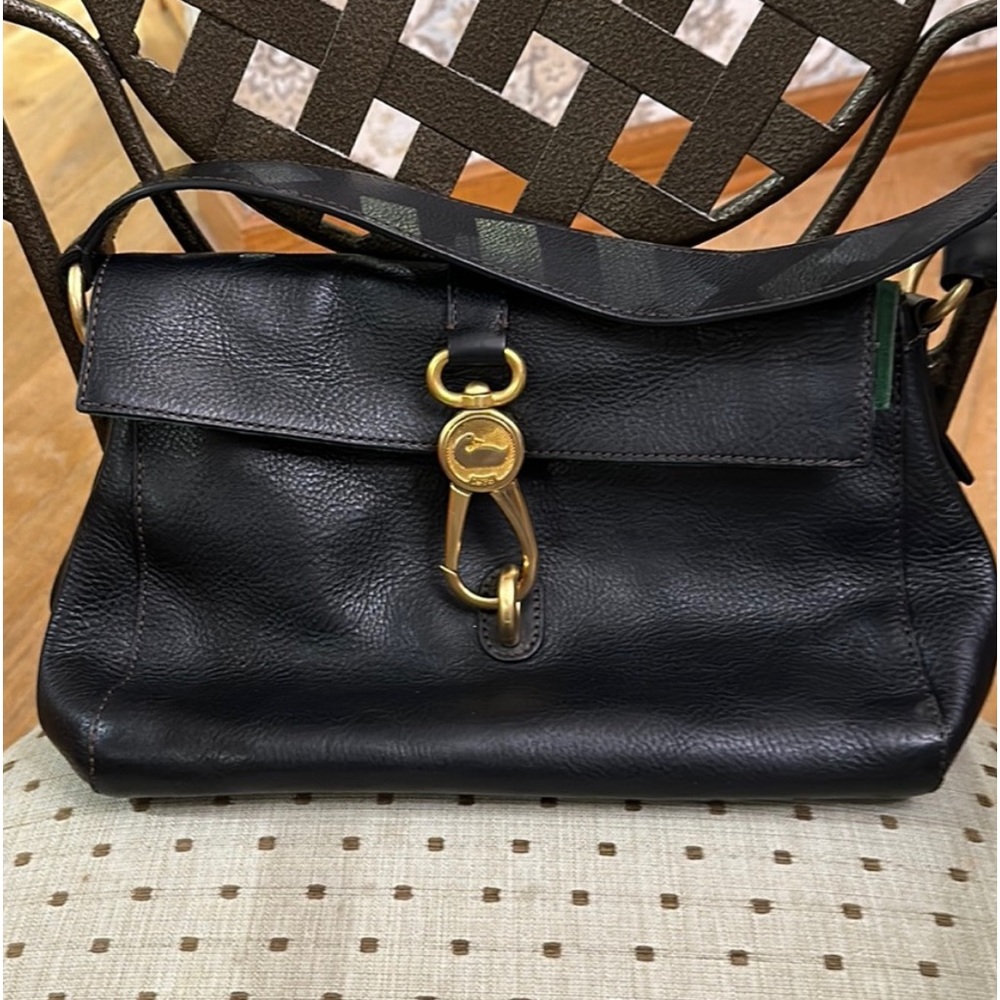 Black Pebbled Leather Dooney & Bourke Bag